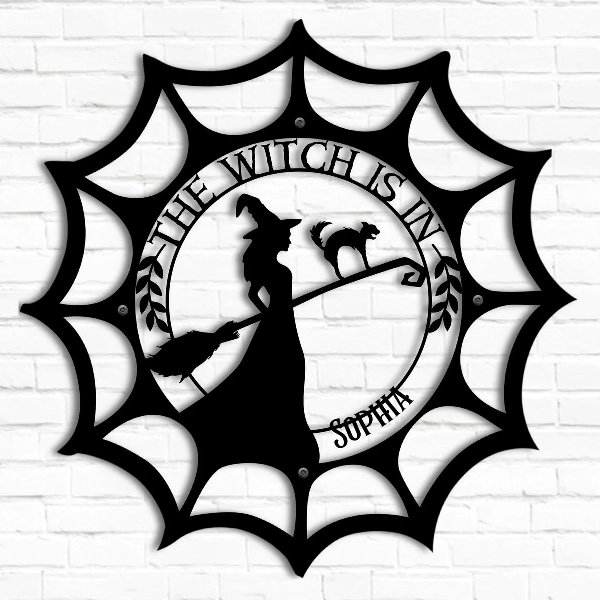 Personalized Witch Metal Sign - Halloween Gift Idea For Witch Lover - There's A Little Witch In All Of Us