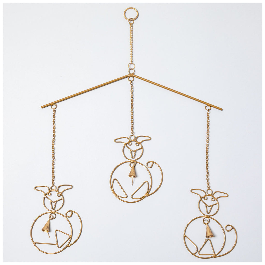 Cat & Dog Iron Wind Chime