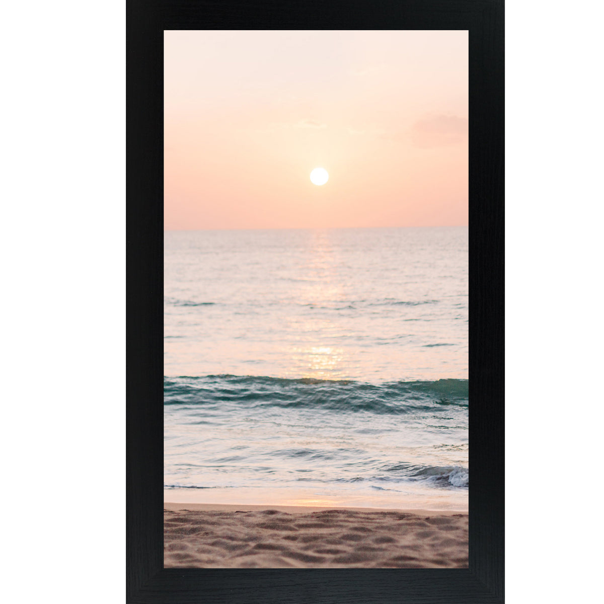 Beach Sunset Wall Art – Coastal Ocean Tall Portrait Scenic Landscape Decor (SB755)