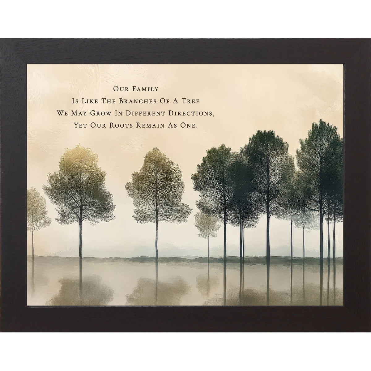 Our Family Is Like the Branches of a Tree – Framed Family Quote Wall Art (SB161)