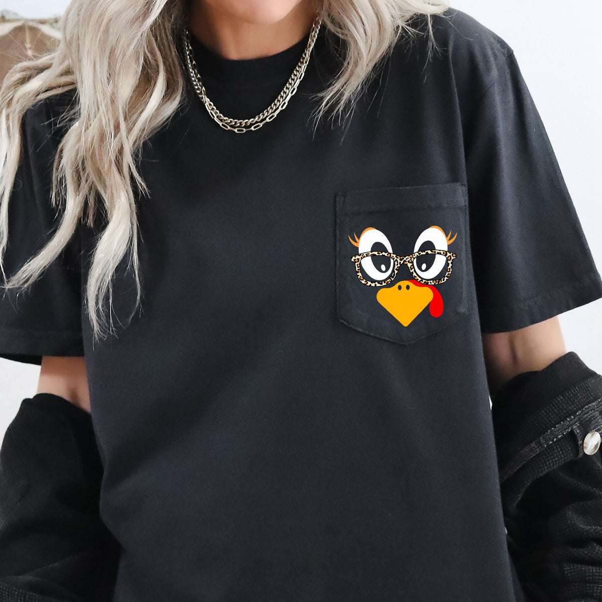 Cute Turkey, Teacher, Thanksgiving School Spirit Vintage Fall Print Comfort Colors Tee