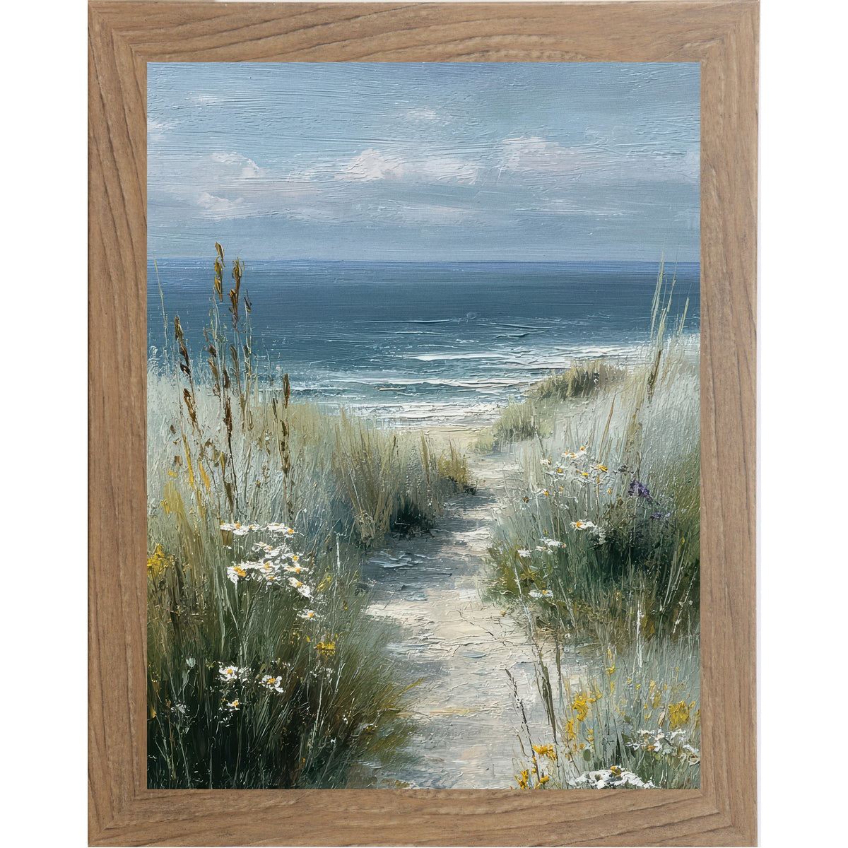 Coastal Path Wall Art – Beach Dune Path Scenic Portrait Landscape Decor (SB232)