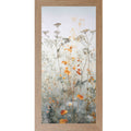 Soft Spring Wildflower Meadow Wall Art – Light Blue Botanical Floral Decor – Tall Vertical Framed Art (SB753)