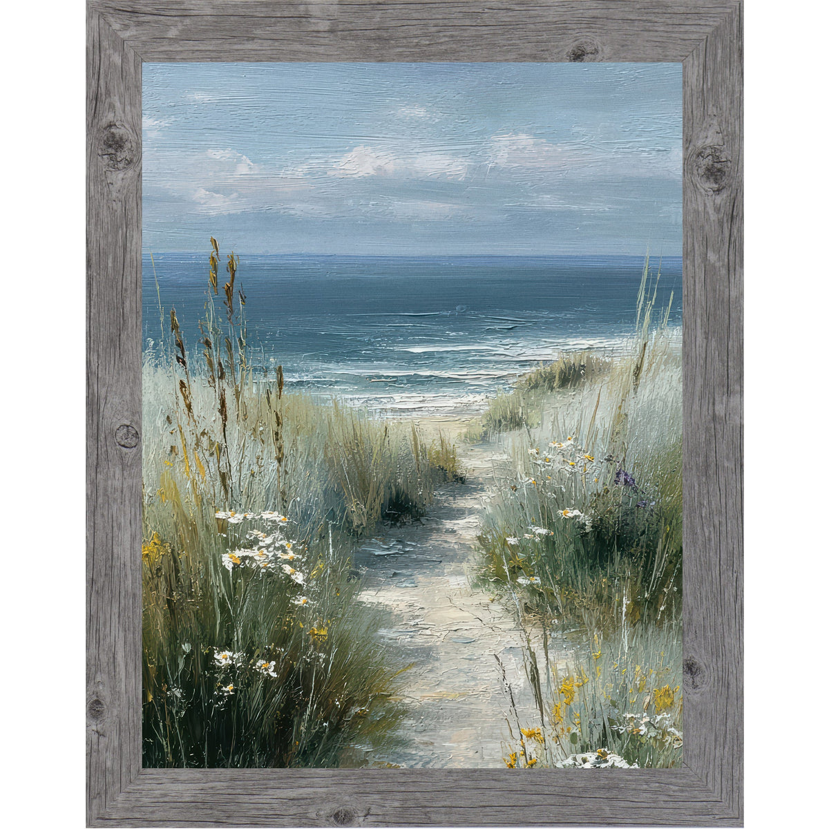 Coastal Path Wall Art – Beach Dune Path Scenic Portrait Landscape Decor (SB232)