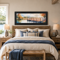 Let Everything That Has Breath Praise The Lord Wall Art – Autumn Pier Wide Landscape (SB944)