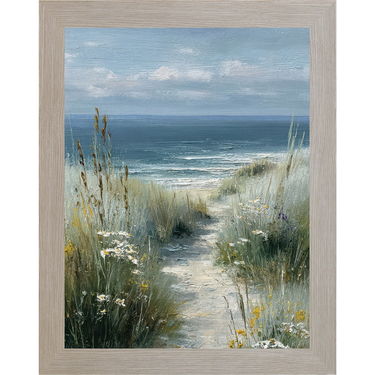 Coastal Path Wall Art – Beach Dune Path Scenic Portrait Landscape Decor (SB232)