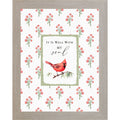 It Is Well With My Soul Cardinal Wall Art | Christian Floral Framed Decor | Red Bird Faith Print | SB176