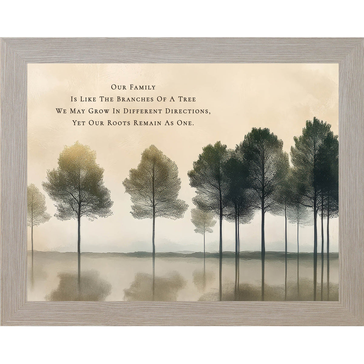 Our Family Is Like the Branches of a Tree – Framed Family Quote Wall Art (SB161)