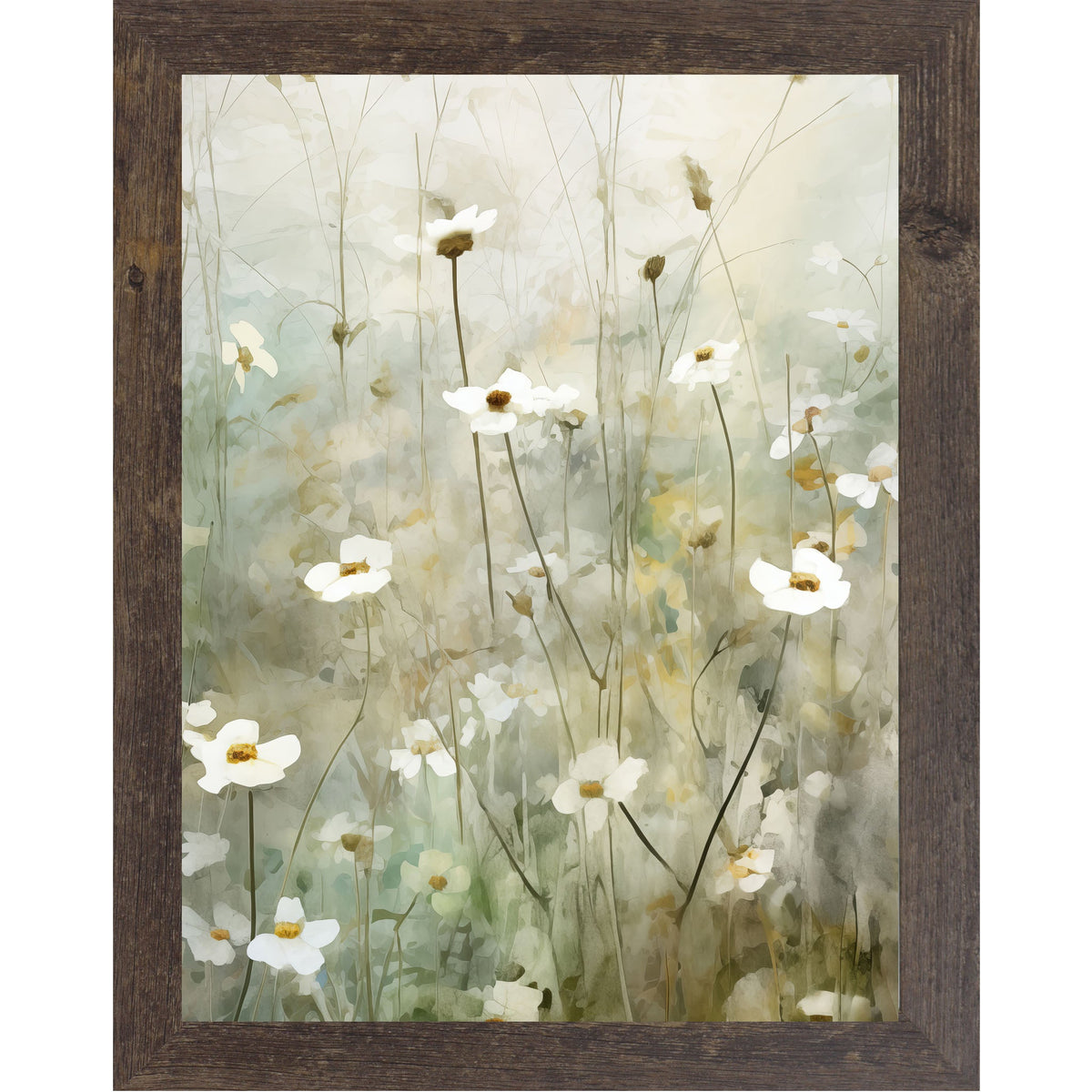 Watercolor Spring Floral Wall Art – Soft Meadow Blooms No Words (SB125)