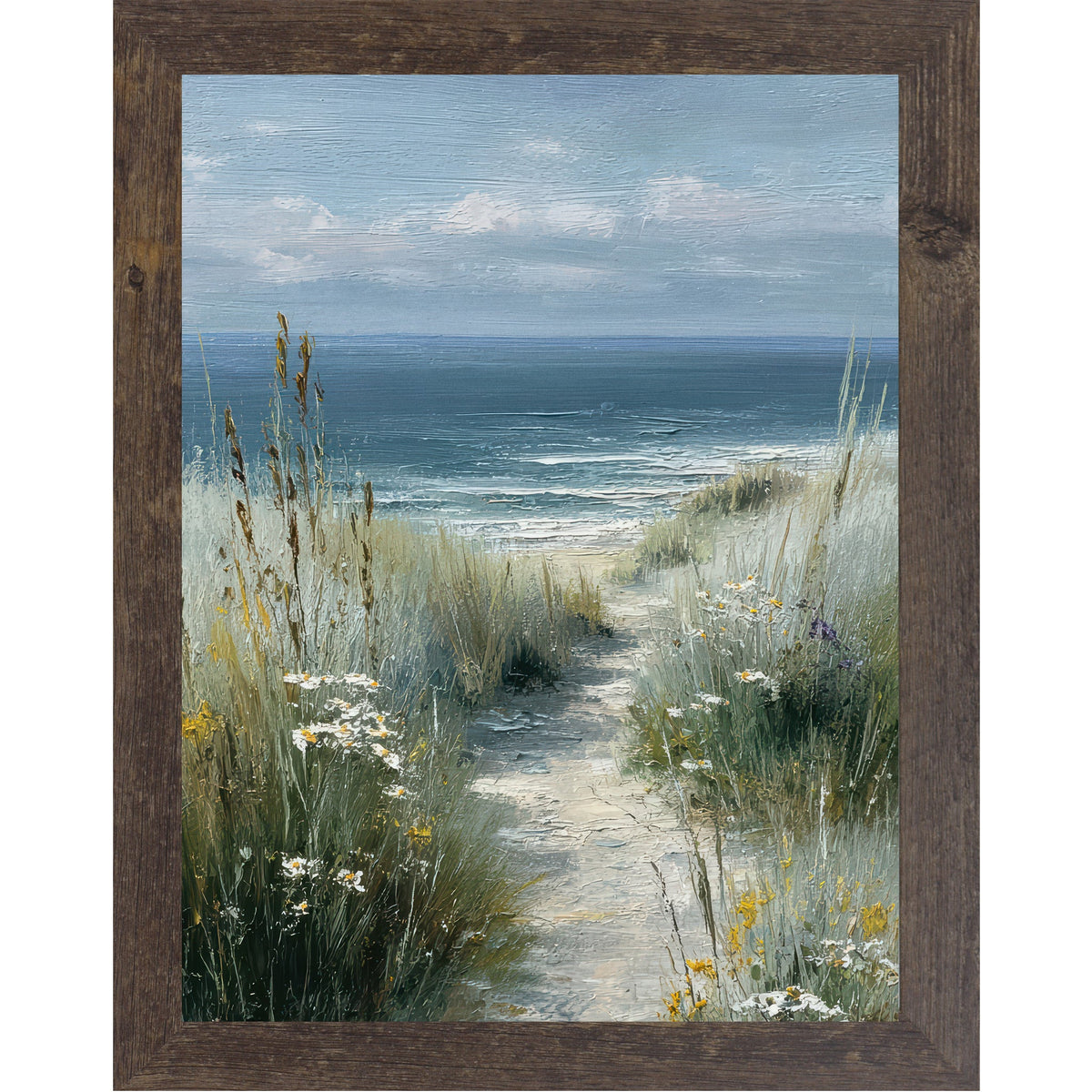 Coastal Path Wall Art – Beach Dune Path Scenic Portrait Landscape Decor (SB232)
