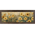 Sunflower Field Wall Art – Golden Botanical Wide Landscape Floral Decor (SB920)