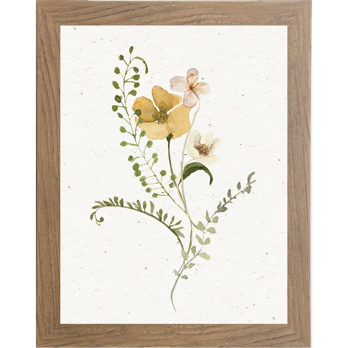 Single Wildflower Wall Art – Minimal Botanical Floral Print | SB130