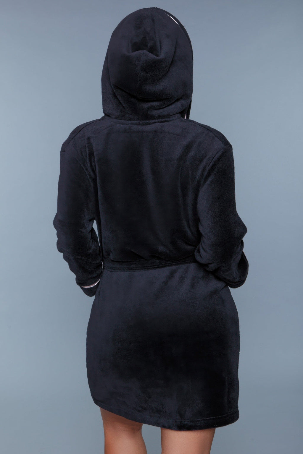 Size 3XL Black Plush  Robe
