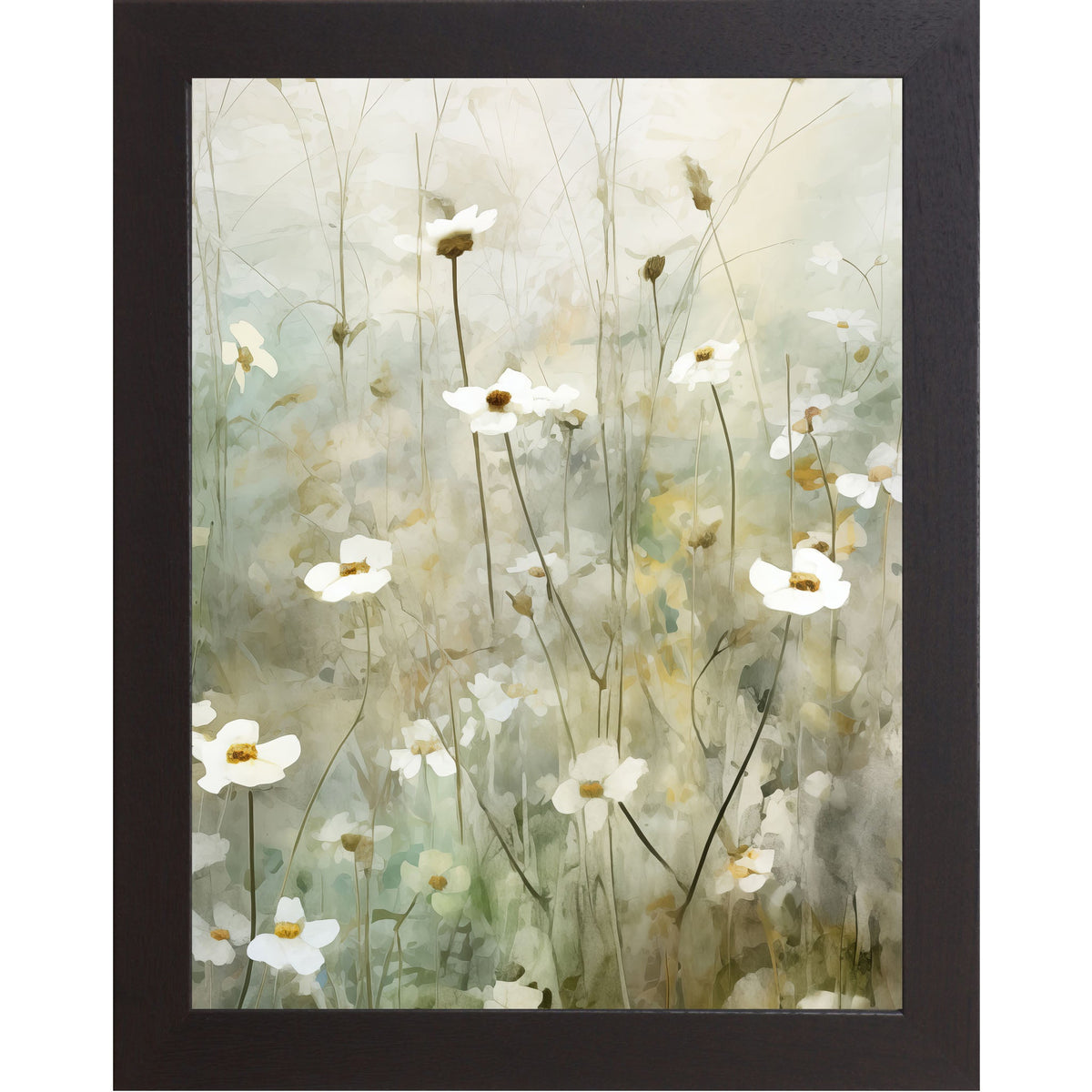 Watercolor Spring Floral Wall Art – Soft Meadow Blooms No Words (SB125)