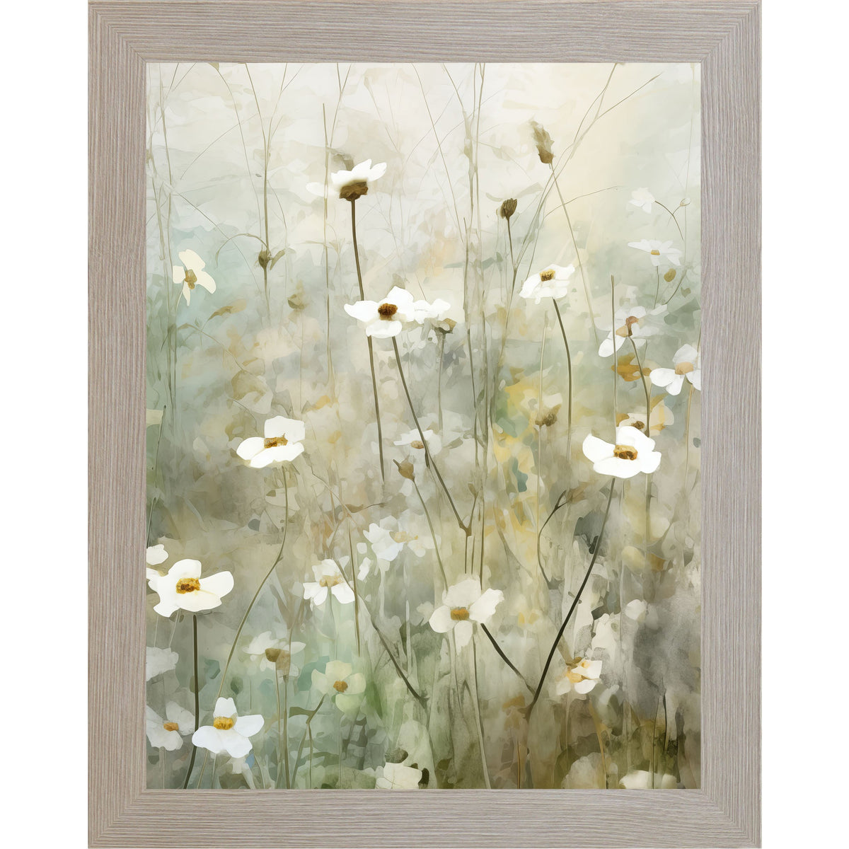 Watercolor Spring Floral Wall Art – Soft Meadow Blooms No Words (SB125)