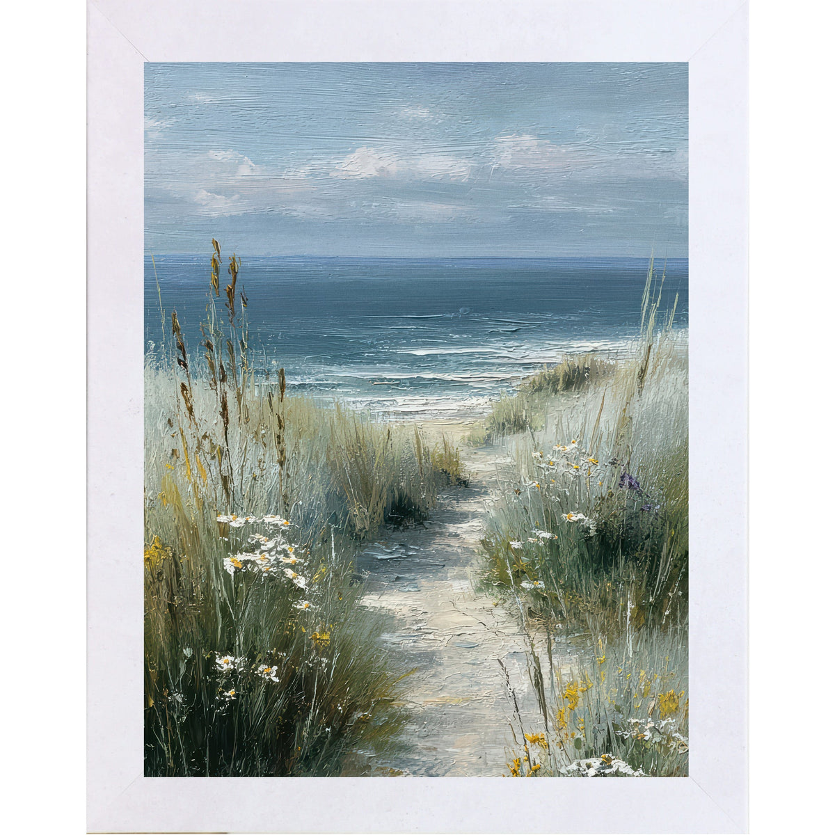 Coastal Path Wall Art – Beach Dune Path Scenic Portrait Landscape Decor (SB232)