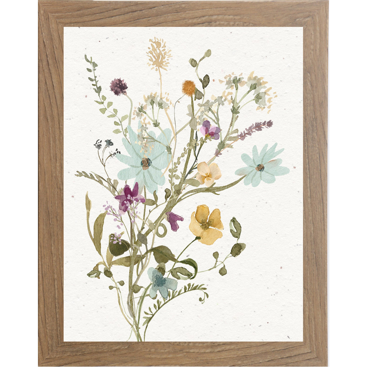 Wildflower Bouquet Wall Art – Soft Floral Botanical Print | SB127