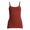 Size Large Brown Ribbed Cami Tank Top