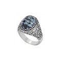 Catching Snowflakes On Tongue Obsidian Sterling Silver Ring